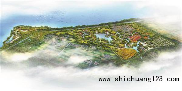 第九届江苏省园艺博览会园区鸟瞰效果图。