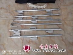铝合金独角梯 可拆卸可折叠柱式梯子 铝合金折叠蜈蚣梯图1