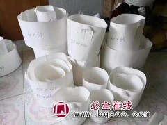 白色无纺布美植袋 营养袋 带提手育苗种植袋 河北启航越塑料图1