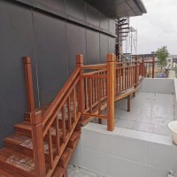 郑州防腐木围栏安装 别墅防腐木栅栏葡萄架 碳化木护栏
