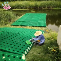 莲芳苑 高分子 聚酯纤维浮动湿地批发 复合纤维浮岛 湿地绿化