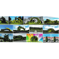 五色草立体花坛-庭院绿化-景观雕塑-绿雕造型-园林工程