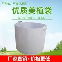 无纺布美植袋 花卉育苗袋 隔热透气 黑色白色 蓝天塑料制品