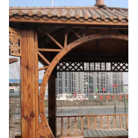 防腐木碳化木 木地板扶手圆柱 经久耐用 防虫不易变形 中嘉泰