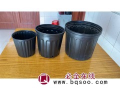 加厚黑色加仑盆塑料大口径透气花盆 侧孔磨砂蓝莓盆 电议价格 洋溢塑料 环保热压成型图1